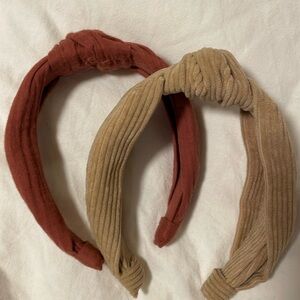 2 Madewell knotted headbands